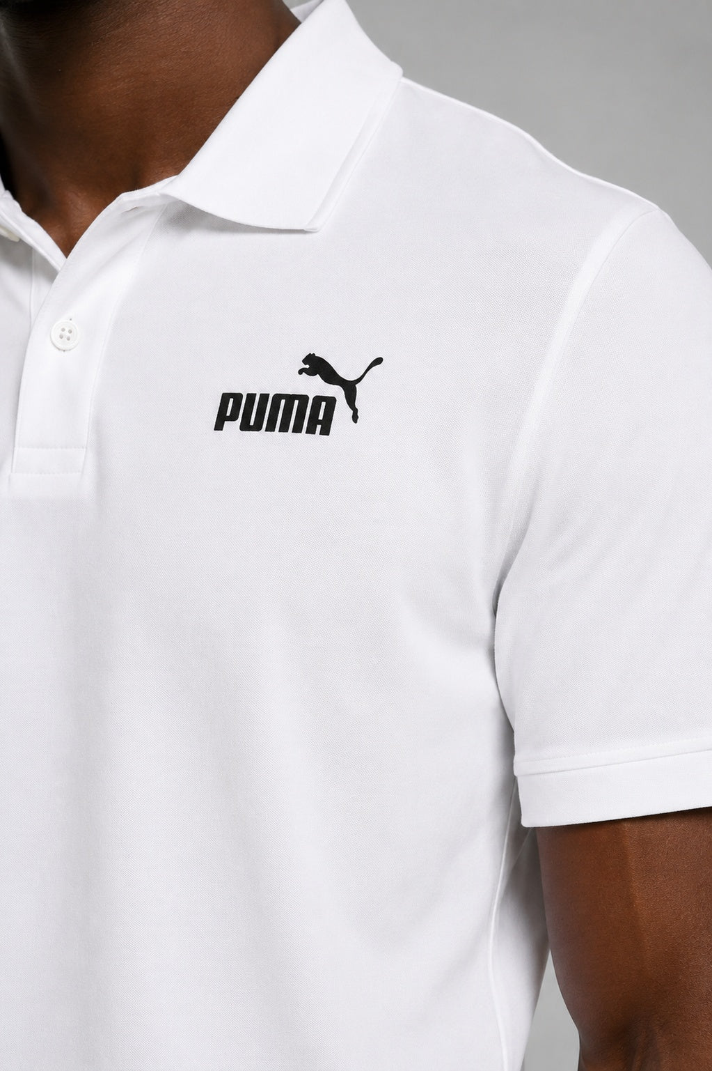 CAMISA POLO ESSENTIALS NO. 1 LOGO PIQUE MASCULINA BRANCO - PUMA
