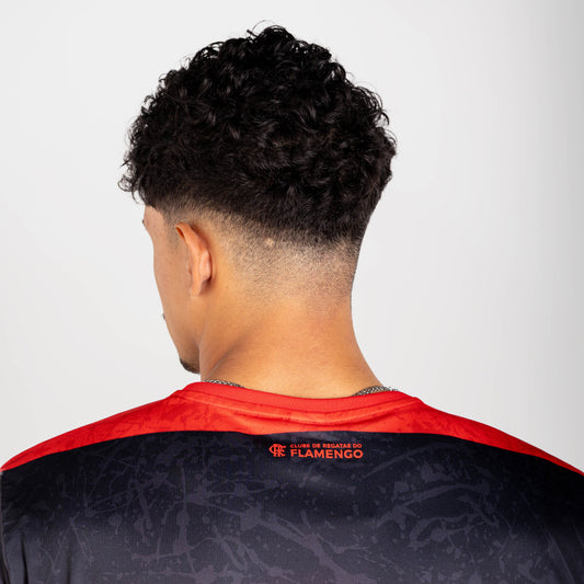 FLAMENGO - CAMISETA TORCEDOR - SPEED - PRETA C/ VERMELHO