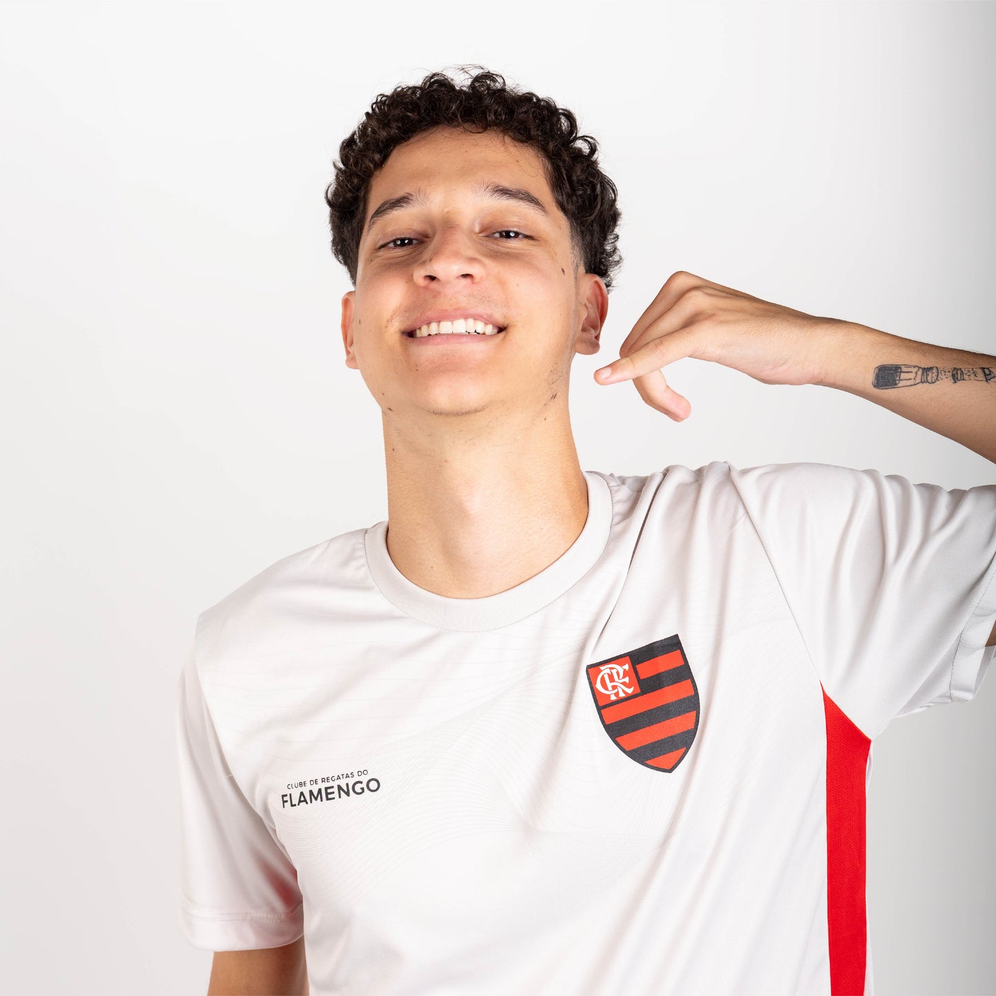 FLAMENGO - CAMISETA TORCEDOR - ECO - BRANCA
