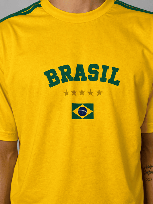 CAMISETA OVERSIZED BRASIL AMARELA