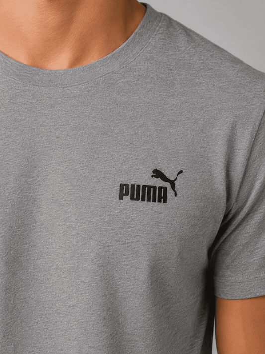 CAMISETA ESSENTIALS SMALL LOGO NO.1 MASCULINA CINZA - PUMA