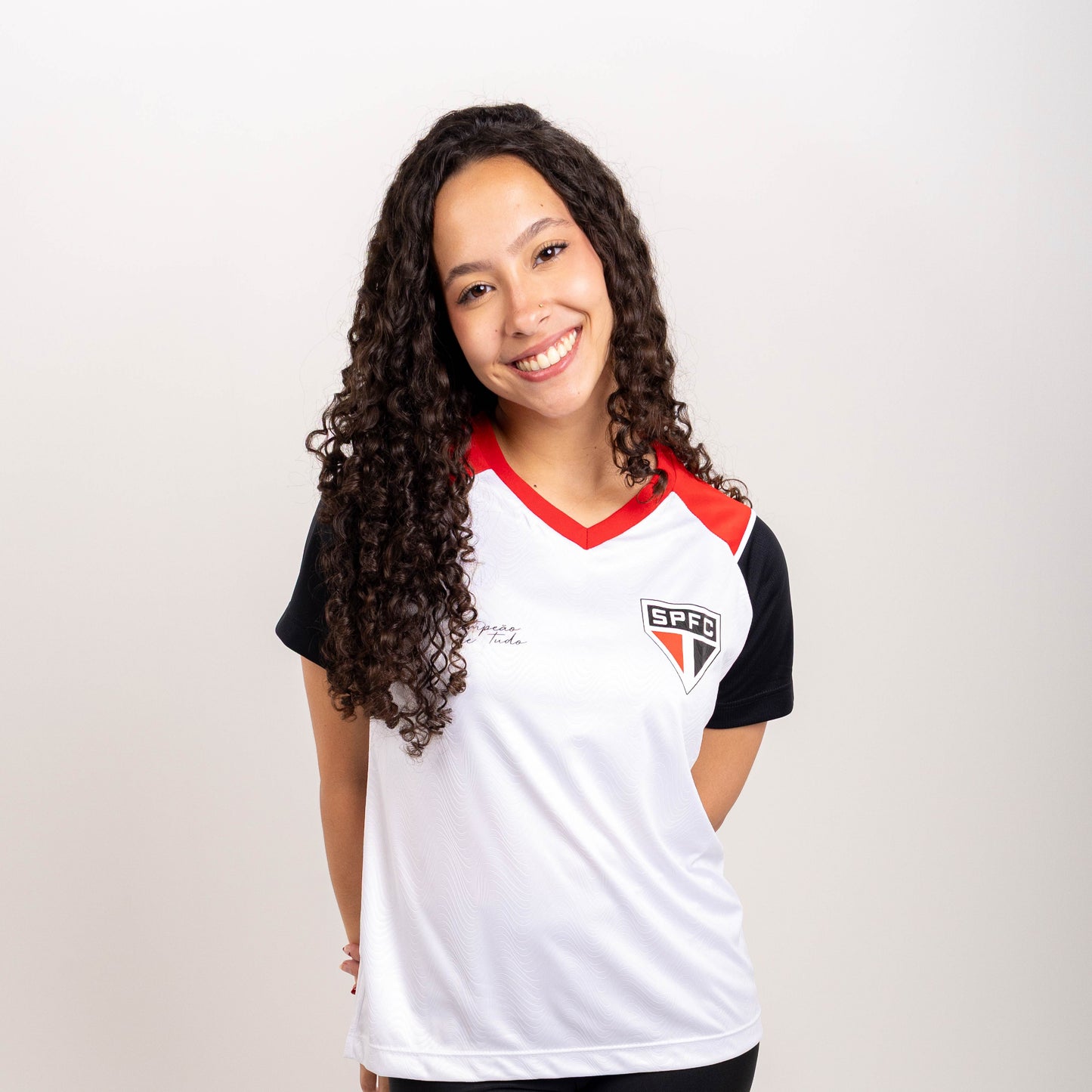SAO PAULO - CAMISETA FEM TORCEDOR - INTENSIDADE - BRANCA
