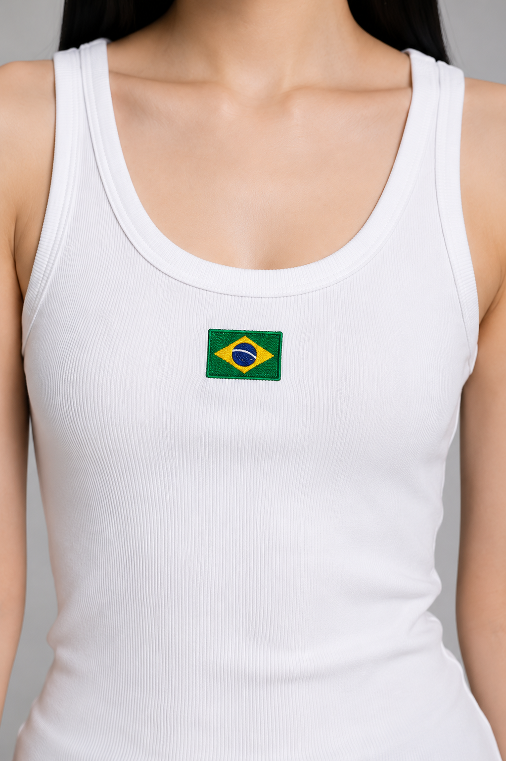 REGATA BRASIL CANELADA BRANCA  - FEM