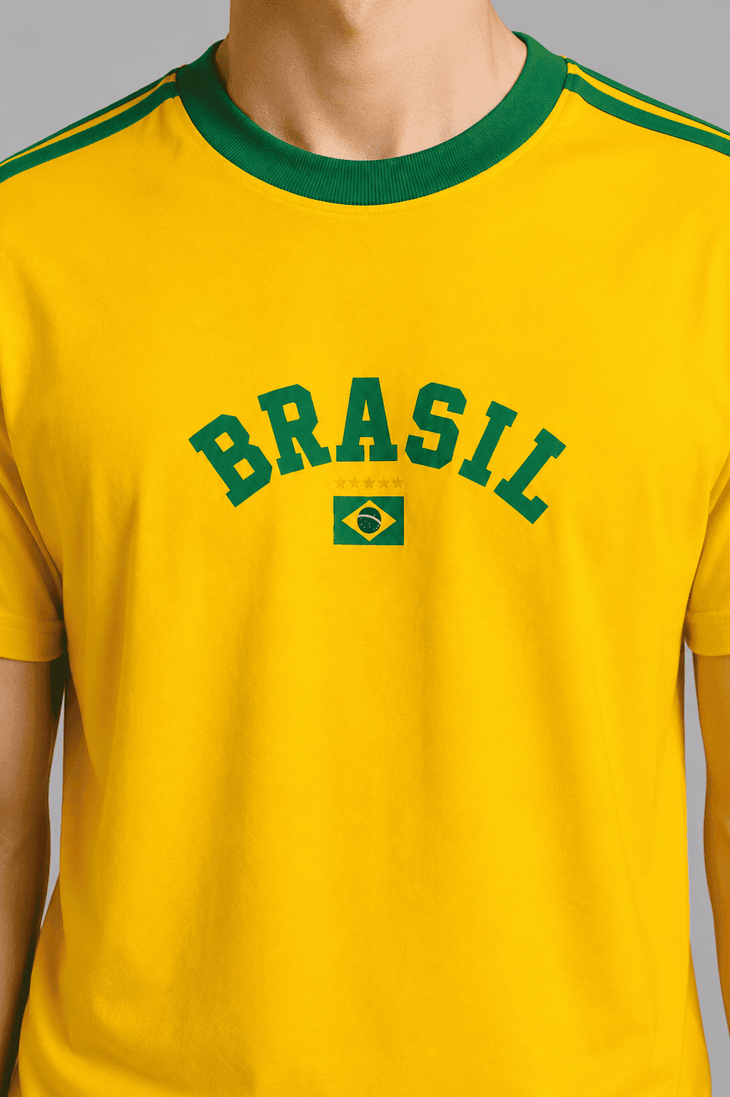 CAMISETA MANGA CURTA ALGODÃO BRASIL