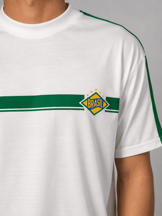 CAMISETA OVERSIZED  BRASIL OFFWHITE