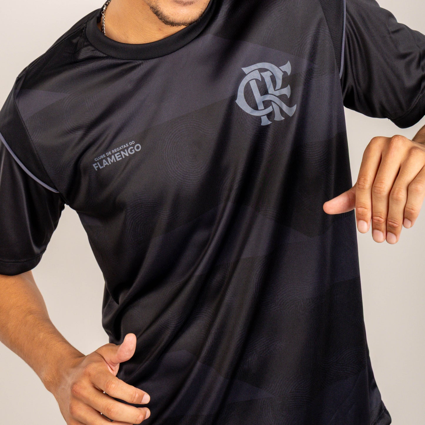 FLAMENGO - CAMISETA TORCEDOR - SINAL - PRETA