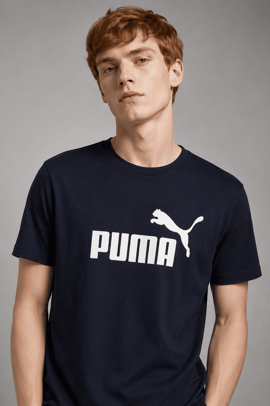 CAMISETA  ESS NO.1  LOGO TEE AZUL MARINHO -  PUMA
